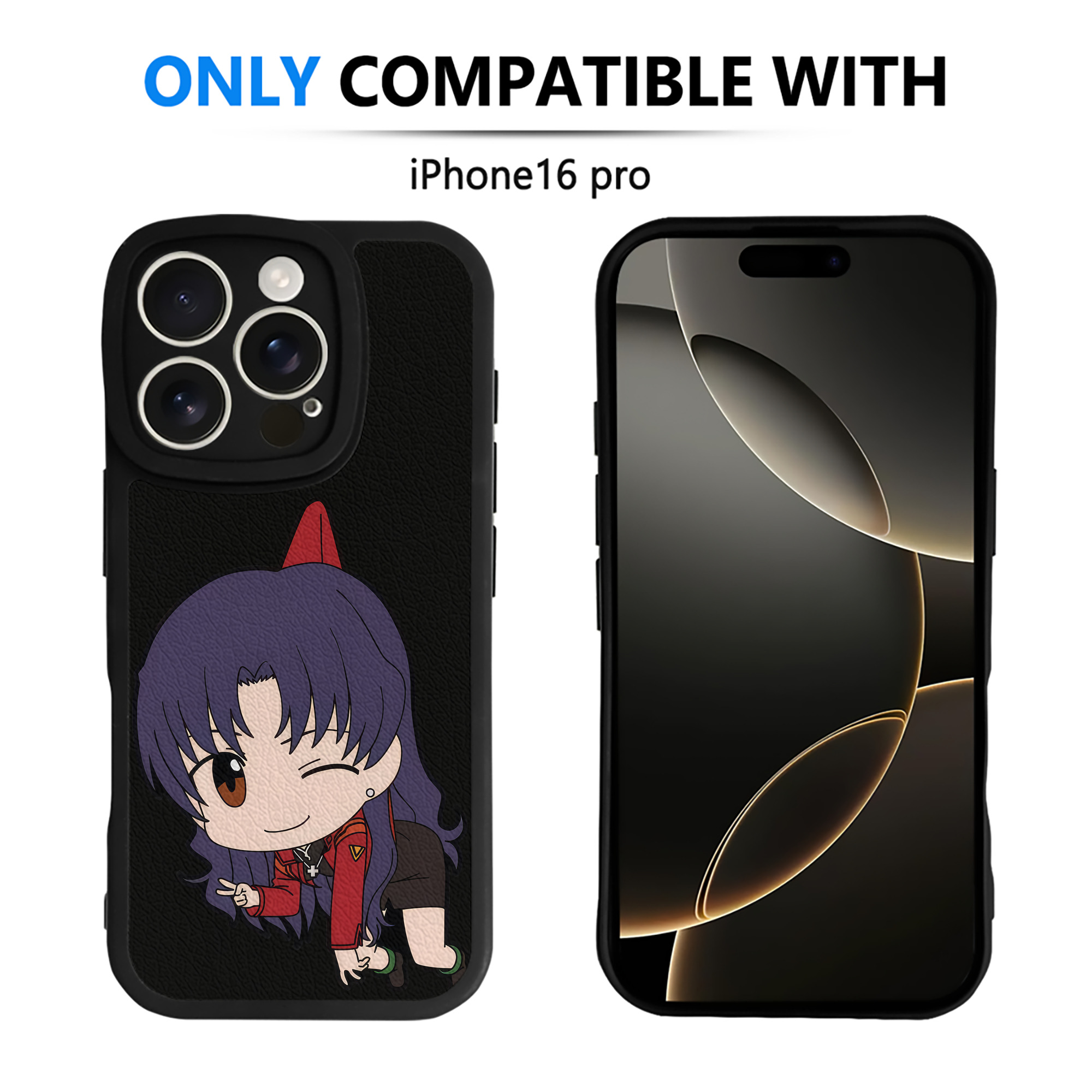（画像用） EVA 新世紀エヴァンゲリオン 【iPhone 16シリーズ対応】シリコンスマホケース（レザー調） 材質：シリコン